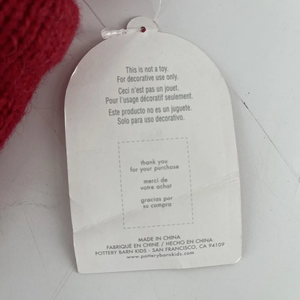 Pottery Barn kids Classic Fair Isle Stocking Knit‎ Reindeer Moose READ